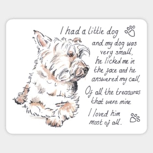 I had a little...West Highland Terrier Sticker